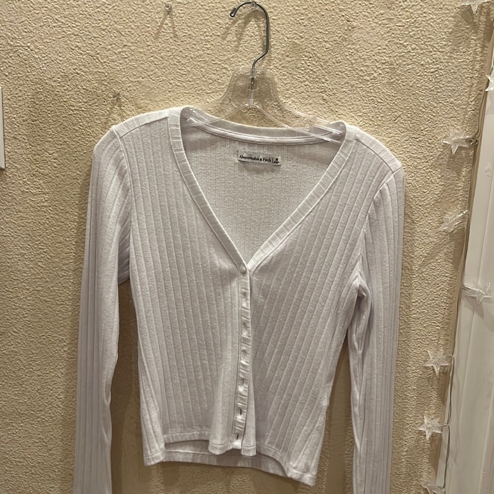white Abercrombie & Fitch button down